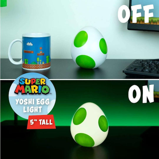 Paladone Kids Decorative Lamp Super Mario Bros Yoshi Egg Icon Light