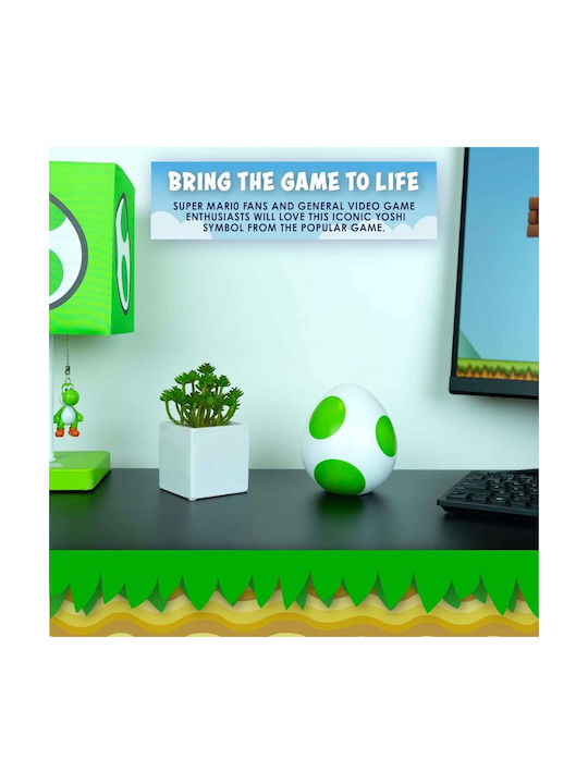 Paladone Lampa Decorativă Pentru Copii Super Mario Bros Yoshi Egg Icon Light