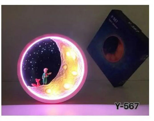 Lampă decorativă pentru copii Astronauți Roz 20x20x20εκ.
