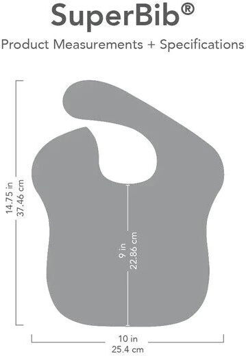 Bumkins Superbib Bavetă material textil cu autocolant & Buzunar Multicoloră pentru 24 m+ 3buc