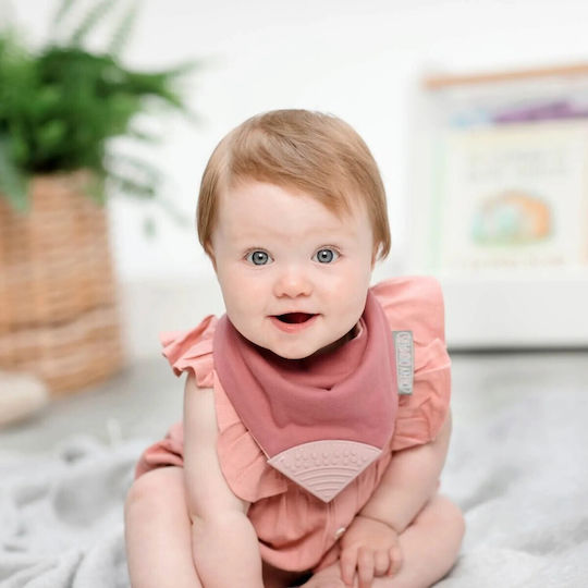 Cheeky Chompers Bandana Stoff mit Taste Rosa