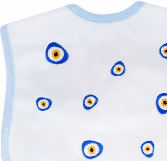Baby Tone Σαλιάρα Υφασμάτινη με Αυτοκόλλητο Blue