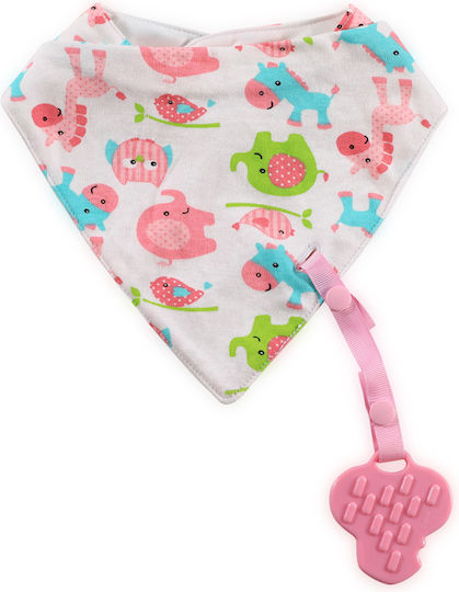 Lorelli Pink Girl Bandana Fabric with Hoop & Loop Fastener Pink Girl