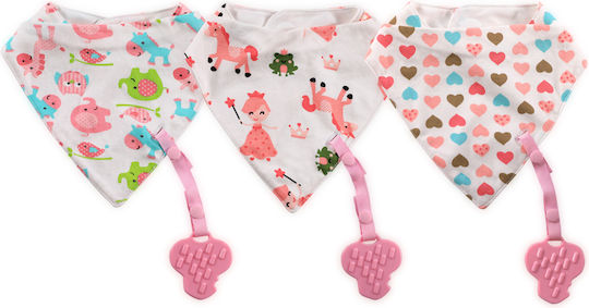 Lorelli Pink Girl Bandana Fabric with Hoop & Loop Fastener Pink Girl