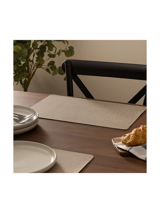 Marva Platzdeckchen Kunststoff Beige 45x30cm 1Stück