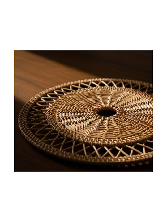 Polihome Chakram Rattan Placemats 38x38cm 4 Pieces