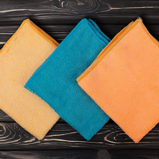 Universal Mikrofasertücher 30x30 Cm Set 3 Stück Staubflächenreinigung