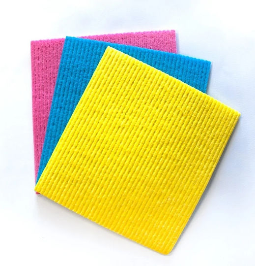 Vileda Sponge Cloths General Use Yellow 18x20cm 3pcs