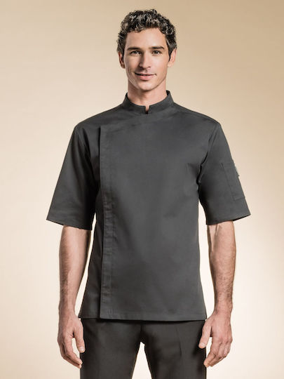 Clement Design Mantel Koch Unisex Schwarz mit Kurzärmelig Firenze