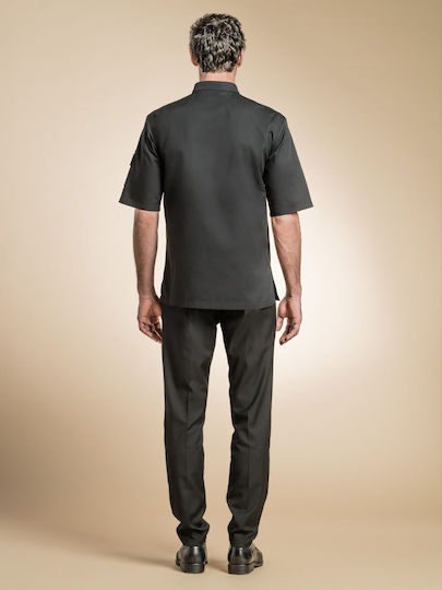 Clement Design Mantel Koch Unisex Schwarz mit Kurzärmelig Firenze