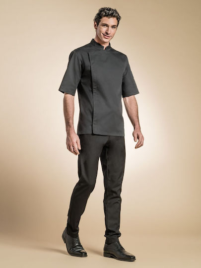Clement Design Mantel Koch Unisex Schwarz mit Kurzärmelig Firenze