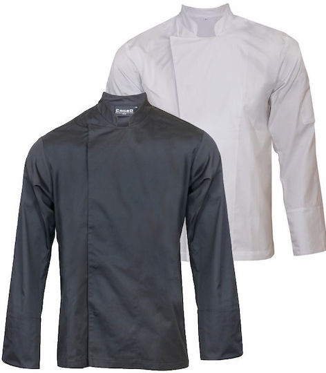 Jachetă Chef cu Mâneci Lungi Neagră