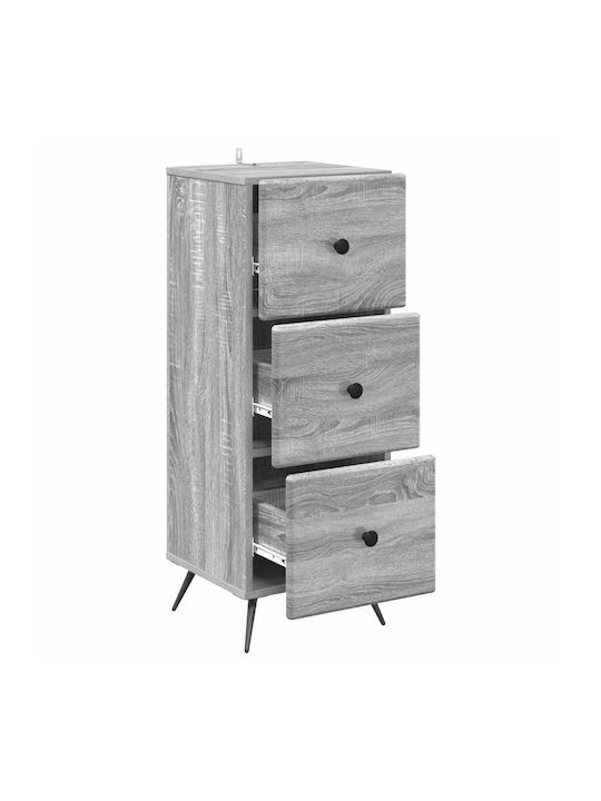 Wooden Storage Drawer Chest with 3 Drawers M33xW34.5xH90cm