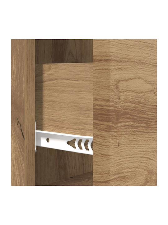 Wooden Storage Drawers with 3 Drawers L33xW34.5xH90cm