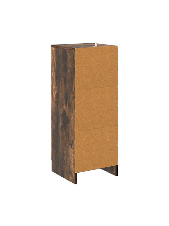 Wooden Storage Drawers with 3 Drawers L33xW34.5xH87cm
