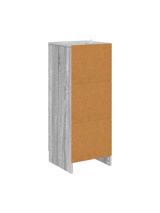 Wooden Storage Drawers with 3 Drawers L33xW34.5xH87cm
