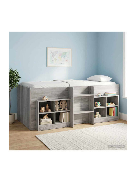 Wooden Storage Shelf Unit L66xW33xH48cm