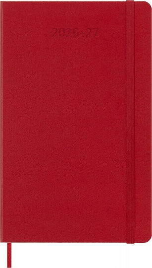 Moleskine Classic Planner 2026 2027 Weekly Notes 18 Month Red Large 13x21 Hard Cover 8056999279806