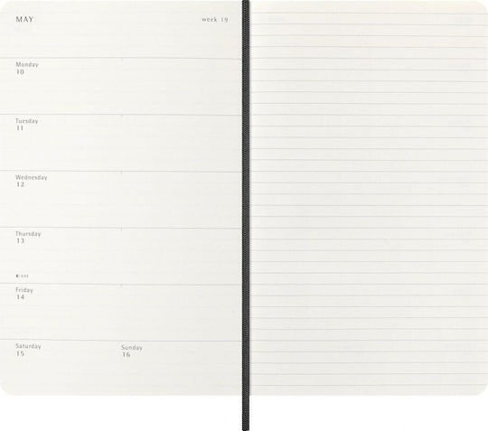 Moleskine Classic Planner 2026 2027 Weekly Notes 18 Month Black Large 13x21 Soft Cover 8056999279820