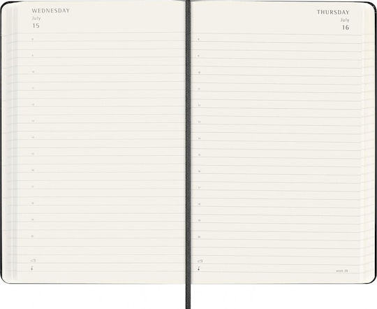 Moleskine Classic Planner 2026 2027 Daily 18 Month Black Large 13x21 Hard Cover 8056999279769
