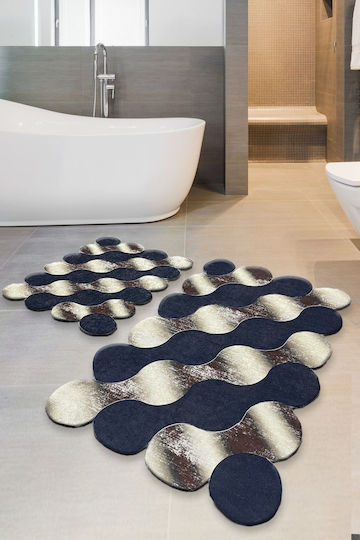 L'Εssentiel Maison Bath Mats Set Black-gold 2pcs