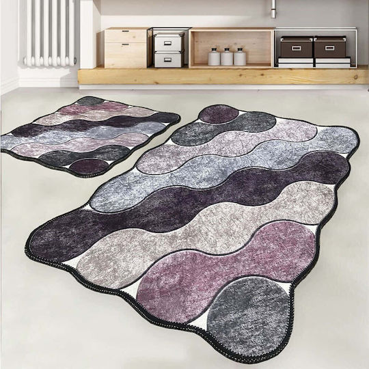 Set Covoare de baie L'Essentiel Maison Mov Purple 2bucți