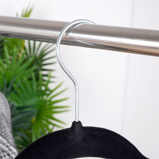Excellent Houseware Clothes Hanger Black 10pcs