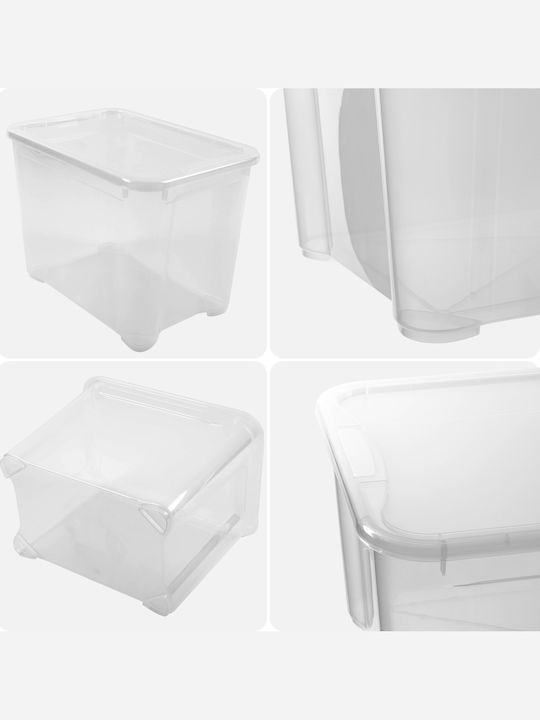 Transparente T-Box S 20l 26,5x38x28,5cm Deckel