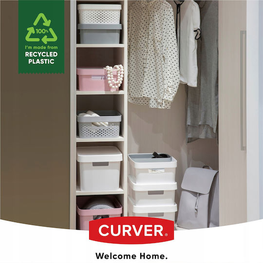 Curver Infinity Пластмаса Кутия за съхранение с капак Бял 36x27x14см 1бр