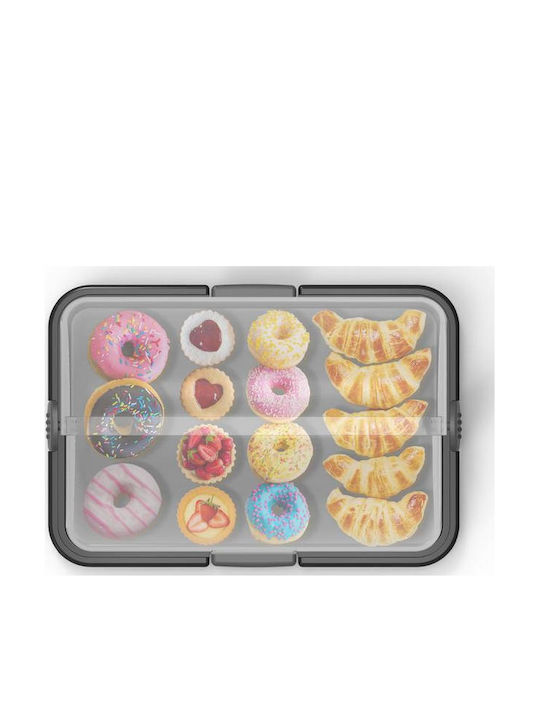 Max Home Max Home Kunststoff Aufbewahrungsbox mit Deckel Schwarz