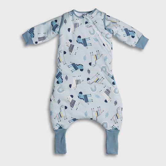 Tender Winter Schlafsack mit Füßen 2.5 Tog Sky Blue mit abnehmbaren Ärmeln