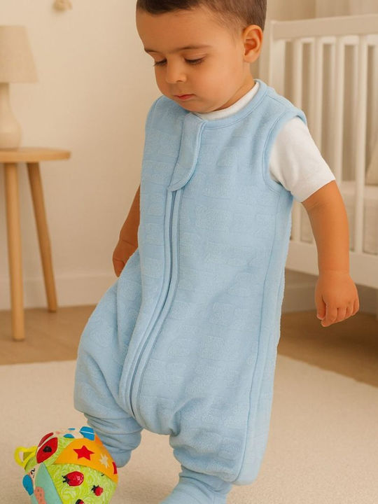 Baby Bliss Winter Baby Sleeping Bag with Legs 2.5 Tog Light Blue
