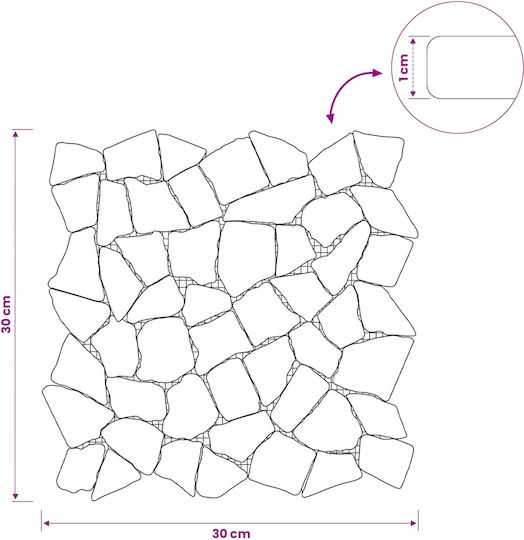 vidaXL Плочка Подова / Стенна За Външно Пространство Мат 30x30cm Светлосива