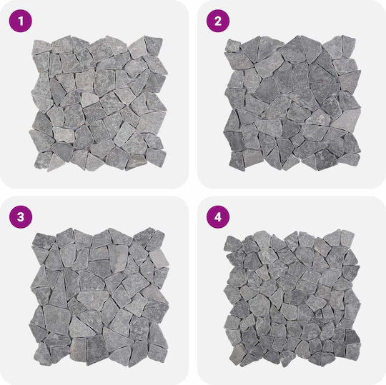 vidaXL Плочка Подова / Стенна За Външно Пространство Мат 30x30cm Светлосива