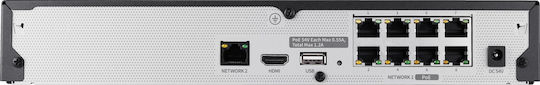 Hanwha Techwin ARN-810S Καταγραφικό NVR 8 Καναλιών