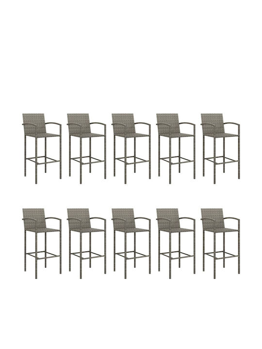 Set Bar Exterior Sintetic 11 Piese Gri