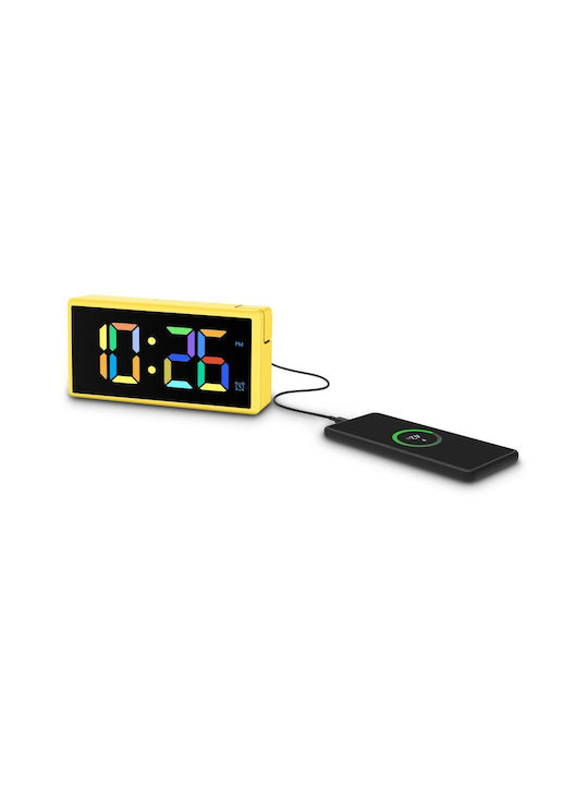 HAMA HAMA Tischuhr Digital mit Wecker Gelbe 01497822