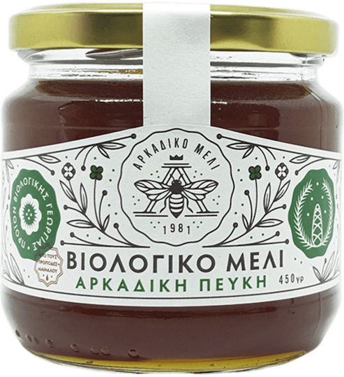 Αρκαδικό Μέλι Βιολογικό Μέλι Δάσους & Πεύκου 450gr