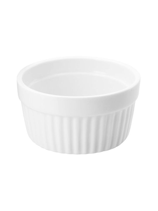 Excellent Houseware Serving Bowl Round made of Porcelain White with Diameter 9cm 2pcs
