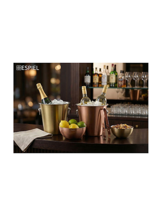 Espiel Serving Bowl Round Inox Gold with Diameter 12cm