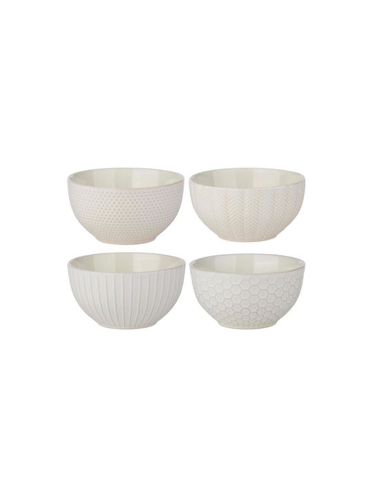 Atmosphera Bol Servire Rotund Ceramic Alb cu Diametru 14.3 cm