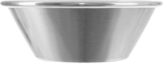 Orion Μπωλ Σερβιρίσματος Στρογγυλό Inox Γκρι με Διάμετρο 6.5εκ.