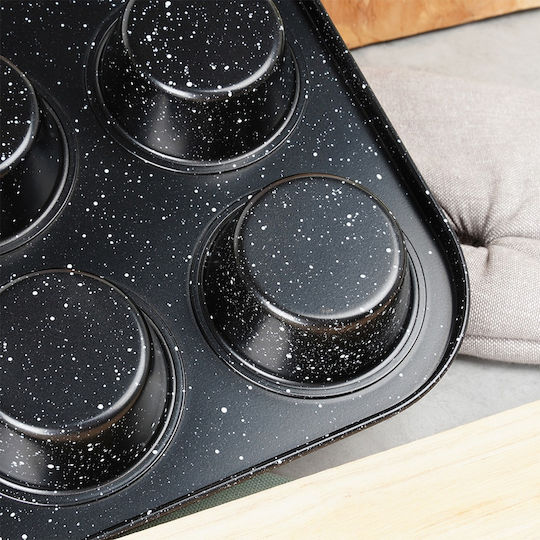 Orion Backform Zubereitung für Törtchen/Muffins 12 Steckdosennummern 35x26,5x3 cm