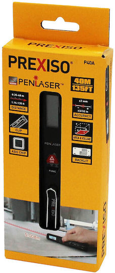 Prexiso Μέτρο Laser P40A με Εύρος Μέτρησης 0.3m-40m