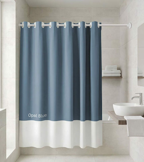 Estia Curtain 180x200cm Opal Blue 02-40307