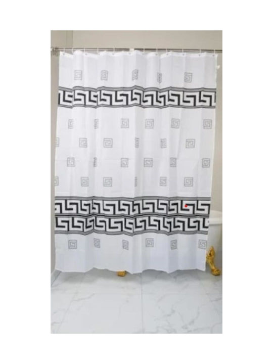 Inter Ceramic Душ Завеса Бяла