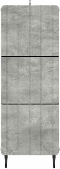 Чекмеджета За Бюро Дървени Сиви 33x34.5x92см