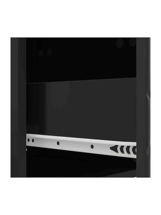 Cabinet De Birou Din Lemn Negru 66x34.5x90cm