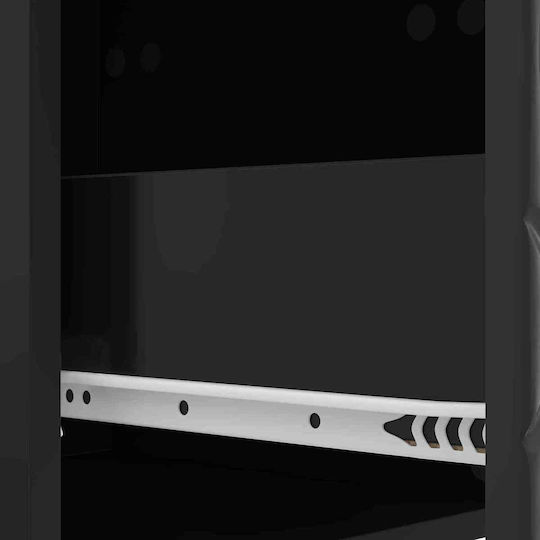 Wooden Office Cabinet Black 66x34.5x90cm