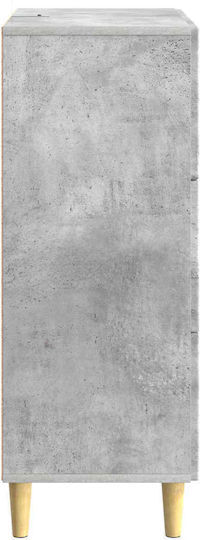 Büroaufbewahrungsschublade aus Holz Graues Beton 66x34,5x90cm